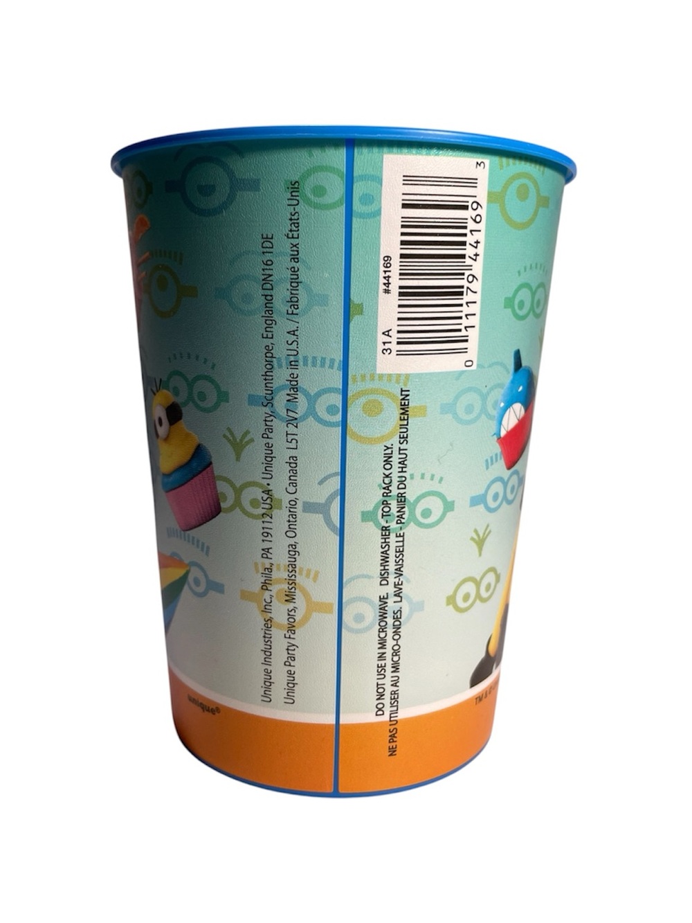 NEW Minions Party Plastic Cups Kids Drinkware Set BPA Free Lot of 4 NWOT - Picture 3 of 5